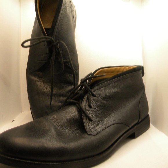 Cole Haan Curtis C12819 Men’s Black Leather Chukka Ankle Lace Boots Cole Haan Black Leather Chukka Ankle Boots Men main image 3